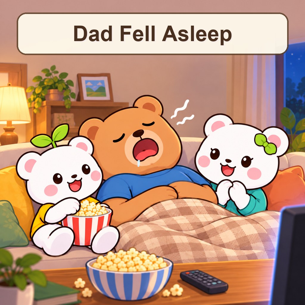 Dad Fell Asleep