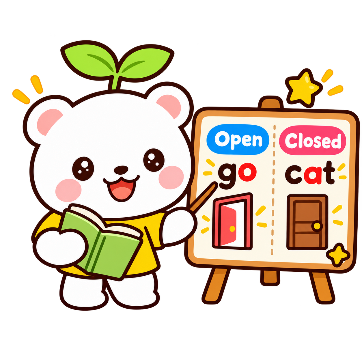 Open Closed Syllableを学ぶBudsくま